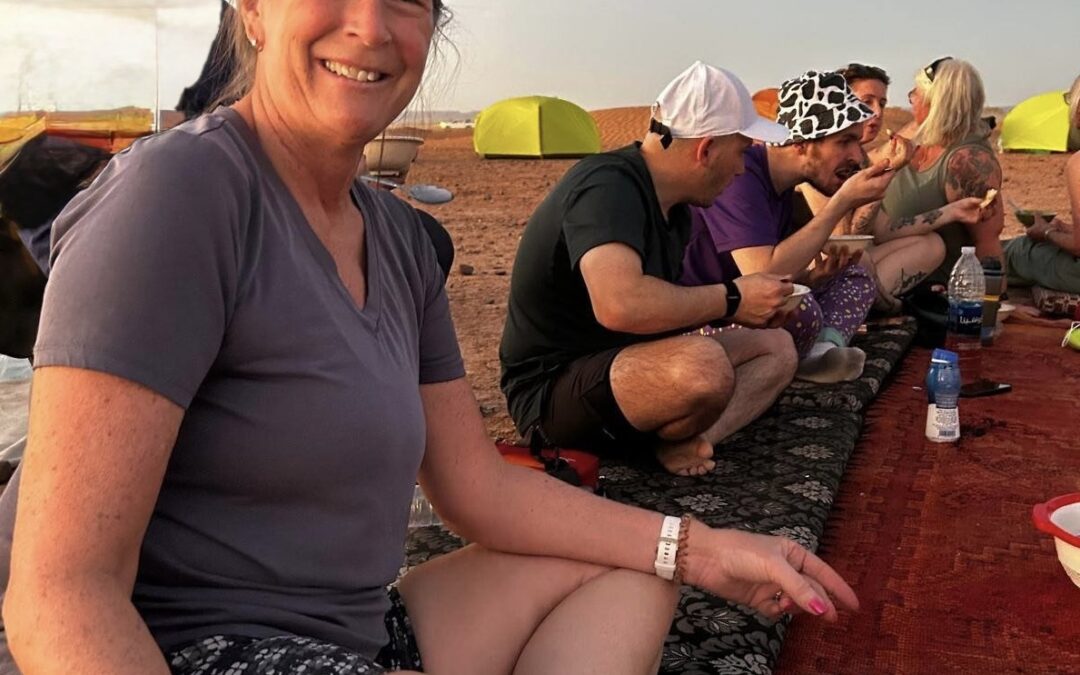 NWBC Committee Member and Quiz Master ( and MD of Worldspan) somewhere in the Sahara Desert